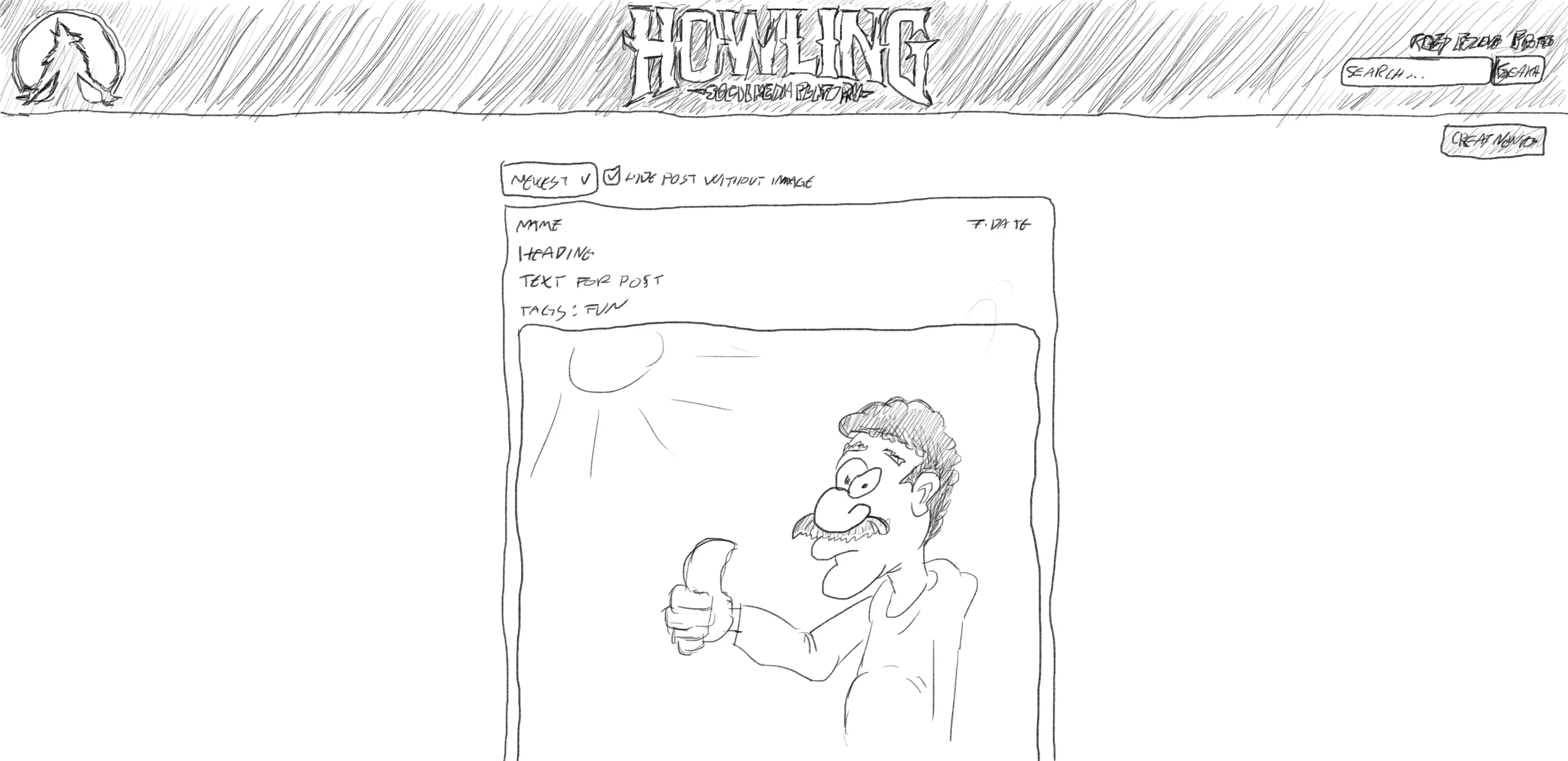 Howling project thumbnail sketch